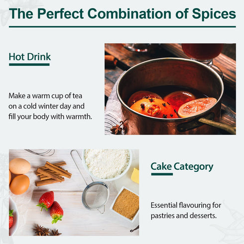 4oz Set, Soeos Cinnamon Sticks Bulk + Star Anise Whole + Whole Cloves Bulk, Each, All Natural, No Preservative, Starter