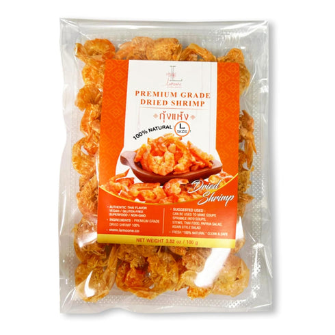 Lamoone Premium Dried Shrimp for Cooking, 100g (3.5 oz) Premium Quality Dehydrated Shrimp