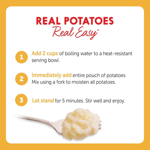 100% 4 4.1 (Pack 10) Idahoan Buttery Golden Selects Mashed Potatoes, Naturally Gluten-Free, Real Idaho Potatoes