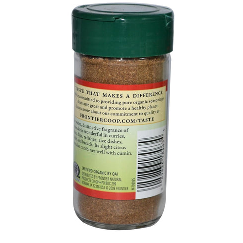 Frontier Co-op Organic Ground Coriander Seed, 1.66 Ounce Bottle