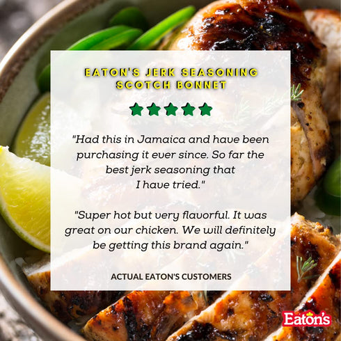 Eaton's Authentic Jamaican Jerk Seasoning - Spicy Caribbean Jerk Seasoning, BBQ Rub, Grilled Chicken Marinade