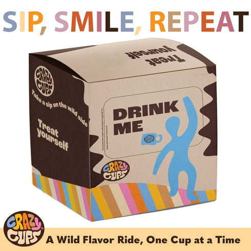 Pack 20 Count Crazy Cups Flavored Coffee in Single Serve Coffee Pods - Flavor Coffee Variety for Keurig K Cups Machine