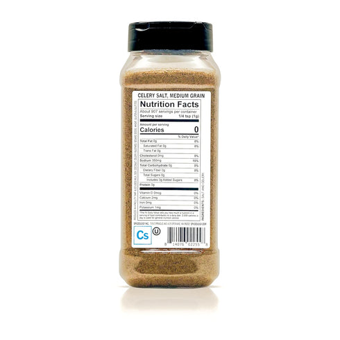32 oz Spiceology Celery Salt Seasoning Fresh-Ground Celery Spice & Salt Blend for Bloody Marys, Seafood, Salads, Hot
