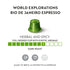 50 Count Nespresso Capsules Original Line, Rio de Janeiro, Espresso Coffee Pods