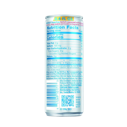 8.4 Oz (Pack 2) Red Bull Sugarfree Energy Drink, Fl Can