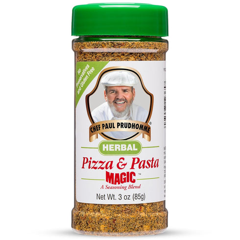 Chef Paul Magic Seasoning Blends Herbal Pizza & Pasta Magic, 3 Oz | Italian Seasoning with Parmesan Cheese & Herbs