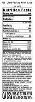 16 (Pack 4) Monster Energy Ultra Peachy Keen, Sugar Free Energy Drink, Ounce
