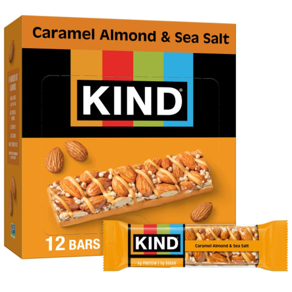 KIND Healthy Snacks Bars, Caramel Almond & Sea Salt, Gluten Free, Low