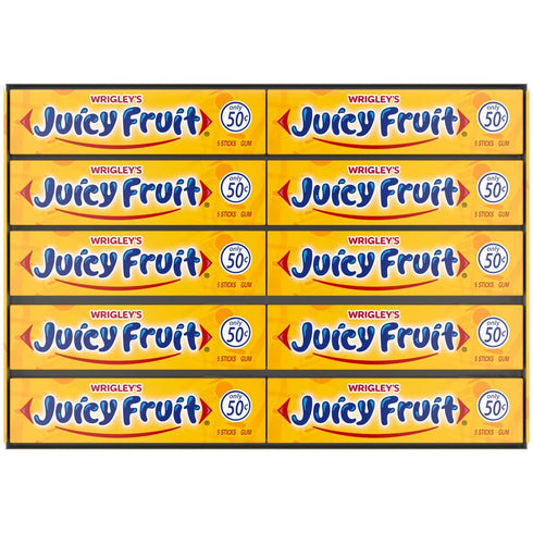 Juicy Fruit Gum WRIGLEY'S Chewing Gum Bulk Pack, 5 Stick (Pack of 40)