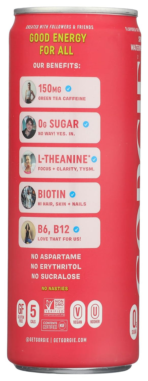 12 Oz Gorgie, Drink Energy Watermelon Crush, Fl