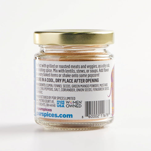 1.8oz PUR Spices Achaar Masala I Indian Pickling Spice I All-Purpose Savory Seasoning Mix and Rub I Made with Chili