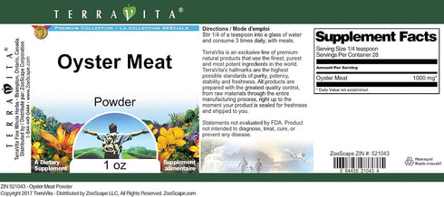 Terravita (1 oz, 521043) Oyster Meat Powder ZIN: