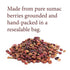 The Spice Way - Pure 100% Sumac Spice Seasoning Powder, 8 oz, No Salt, No GMO, No Irradiation (Resealable Bag)