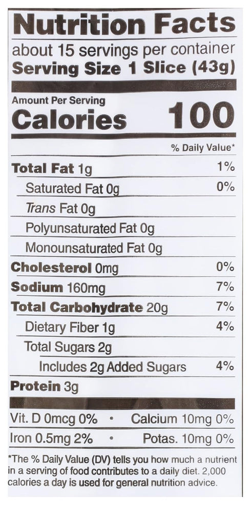 Rudis 22 OZ BAKERY Organic Multigrain Oat Bread