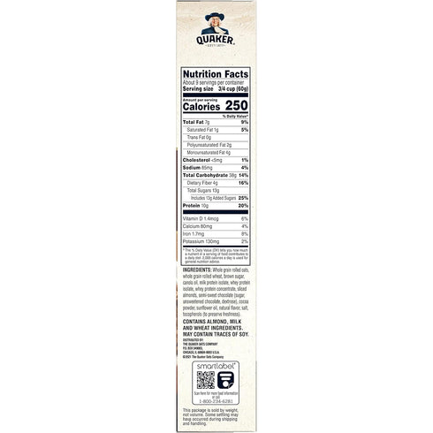 18 Oz (Pack 2) Quaker Chocolate Protein Granola