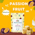 (3-Pack, 1.76 oz Juju-Oops Freeze-Dried Passion Fruit Mylk Crunch Vegan Soy Milk Fruit Bites with Real Fruit Pieces |