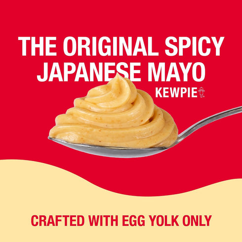 12 oz KEWPIE Spicy Mayonnaise (Product of Japan), Rich & Creamy Umami Flavor, Best Mayo for Sandwiches, Salads, Sushi