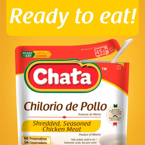 8.8 oz Chata Mexican Chicken Chilorio, Ready to Eat