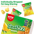 Gummy 8.47oz 10 Packs Gummy AMOS Peelerz Pineapple Candy, Peelable Fruit-Shaped Candy, Box with Individual Fun Peeling