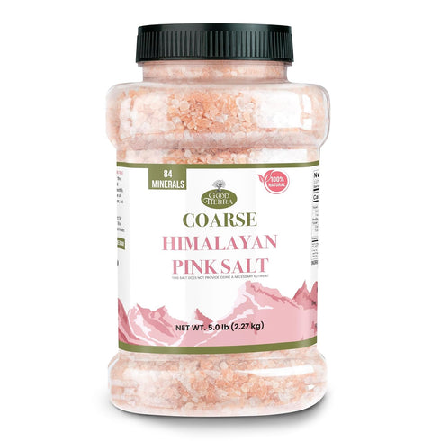 Good Tierra Himalayan Pink Salt in Jar - Coarse, 5 lb -