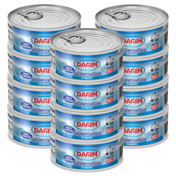 Dagim Solid White Tuna in Water Fancy Albacore Tuna Fish Can 6 oz.