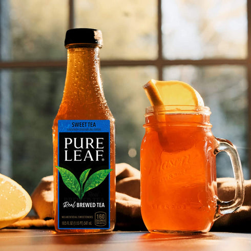 3 Pack, 18.5 Oz (Pack 12) Pure Leaf Iced Tea, Sweetened Flavor Variety Fl Bottles