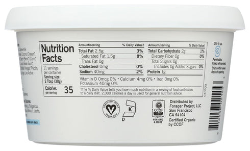 12 OZ FORAGER PROJECT Organic Dairy Free Sour Cream