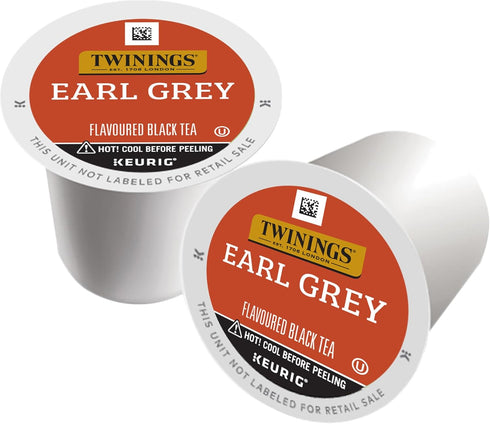 24 Count (Pack 2), Twinings Earl Grey Black Tea K-Cup Pods for Keurig, of Flavoured with Citrus and Bergamot