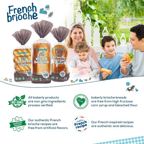 Pack 4, 8-Count (32 bakerly Brioche Rolls of Total Brioche Rolls)