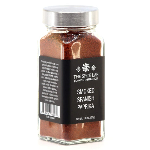 The Spice Lab Smoked Paprika Powder - Premium Gourmet Spanish Paprika, 1.8 oz. French Jar, Vegan, Non-GMO
