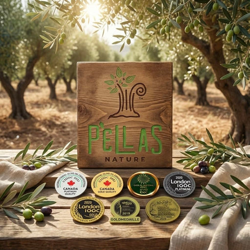 250 ml (8.5 oz.) Pellas Nature, Organic Red Pepper Infused Greek Extra Virgin Olive Oil, Award Winning, Finishing Oil
