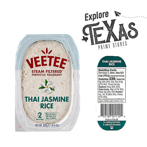 6-Pack 10.6 oz 1 Veetee - Lavinia Essentials Bundle: of Thai Jasmine Rice Steam Filtered, Microwaveable Tray + Utility