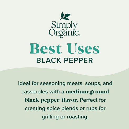 Simply Organic Black Pepper - 4 Oz