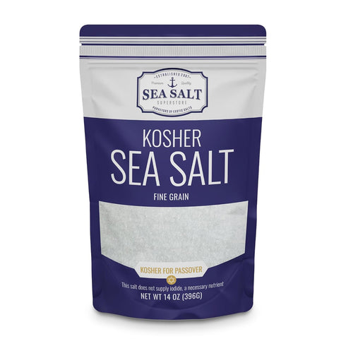 Fine Grain Kosher Salt, Non-Iodized & Natural Fine Replacement for Table Salt