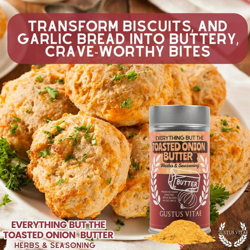 GLP-1 Everything But The Toasted Onion Butter Herbs & Seasoning | Artisanal Spice Butter Blend | All Natural, Non GMO |