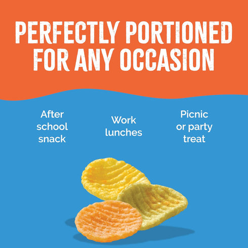 1 Oz (Pack 24) Sensible Portions Garden Veggie Wavy Chips, Sea Salt, Snack Size