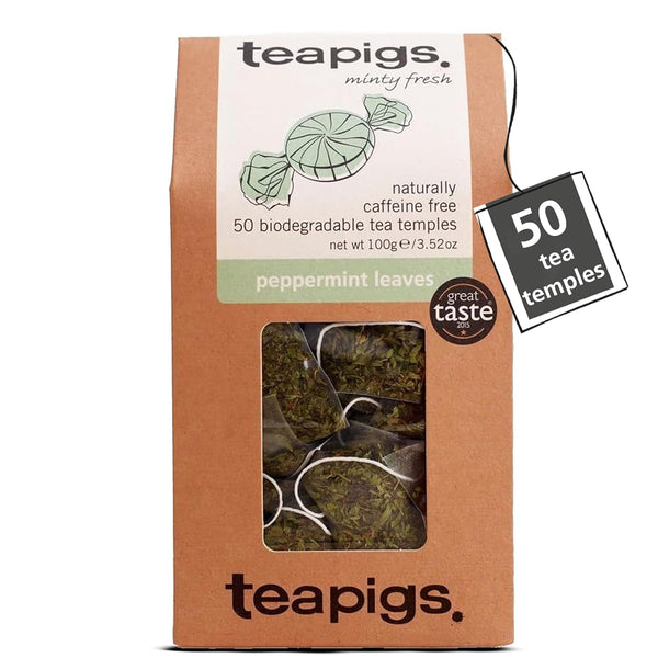 Teapigs Peppermint Leaves Tea Bags Made With Whole Tea Leaves, Natural Ingredients,