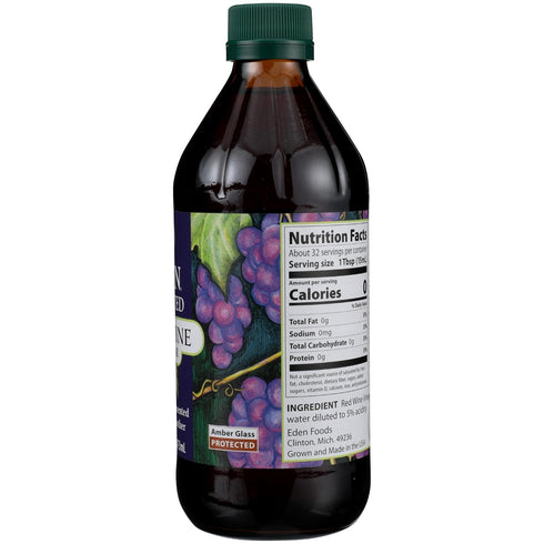 16 Oz Eden Foods, Vinegar Red Wine, Fl
