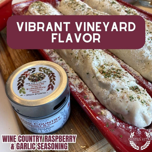 Country GLP-1 Wine Raspberry & Garlic Seasoning | Gourmet Spice Blend | Non GMO, All Natural | Handmade in Small