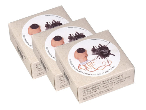 Jose Gourmet Cuttlefish in Ink with Shrimp Pate, 75g 3-Pack
