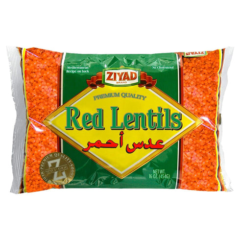 Pack (Pack 6) 16 oz Ziyad Red Lentils size here of - High-Protein Natural Superfood - Ideal for Soups, Stews, Curries