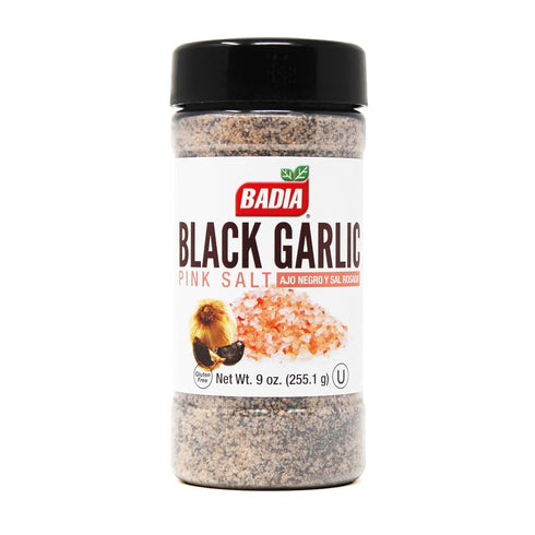 9 oz (Pack 6) Badia Black Garlic Pink Salt