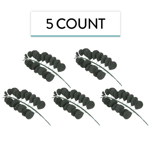 5 Count Global Sugar Art Green Eucalyptus Branch Sugar Cake Flowers, by Chef Alan Tetreault
