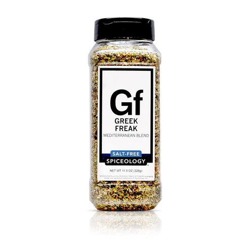 Spiceology Greek Freak Mediterranean Salt-Free Seasoning Greek Herbs & Spices for Chicken,