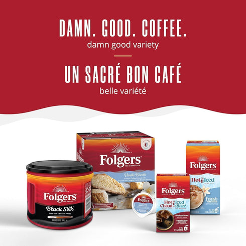 816g Folgers Classic Roast Medium Dark Roast, Ground Coffee, Canister