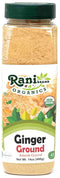Rani Organic Ginger (Adarak) Powder Ground, Spice 14oz (400g) PET Jar ~