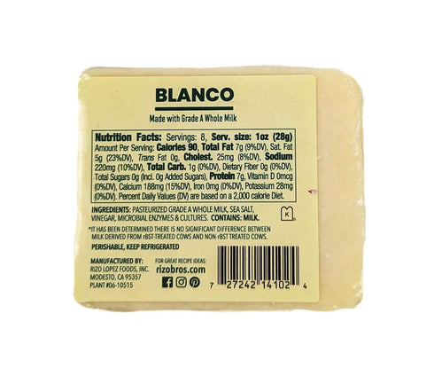 Generic (Pack 4) Rizo Bros Blanco Fresh White Cheese