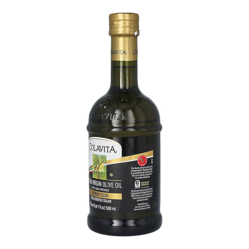 17 oz (Pack 2), Colavita Premium Italian Extra Virgin Olive Oil, of Glass Bottles
