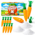 24 Pk Carrot-Shaped Powder Candy, Apple, Orange & Strawberry Flavor Candy Powder
