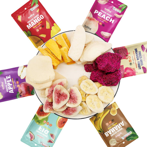12 Pack Pack, 0.35 ONETANG Freeze-Dried Mixed Fruit, Single-Serve Non GMO, Kosher, No Add Sugar, Gluten free, Vegan